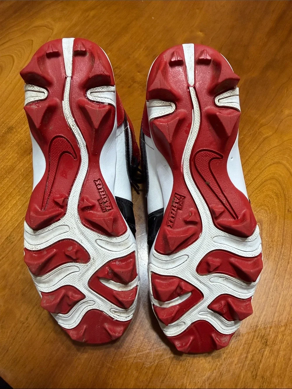 Nike Kids Red Black White High-Top Sneakers